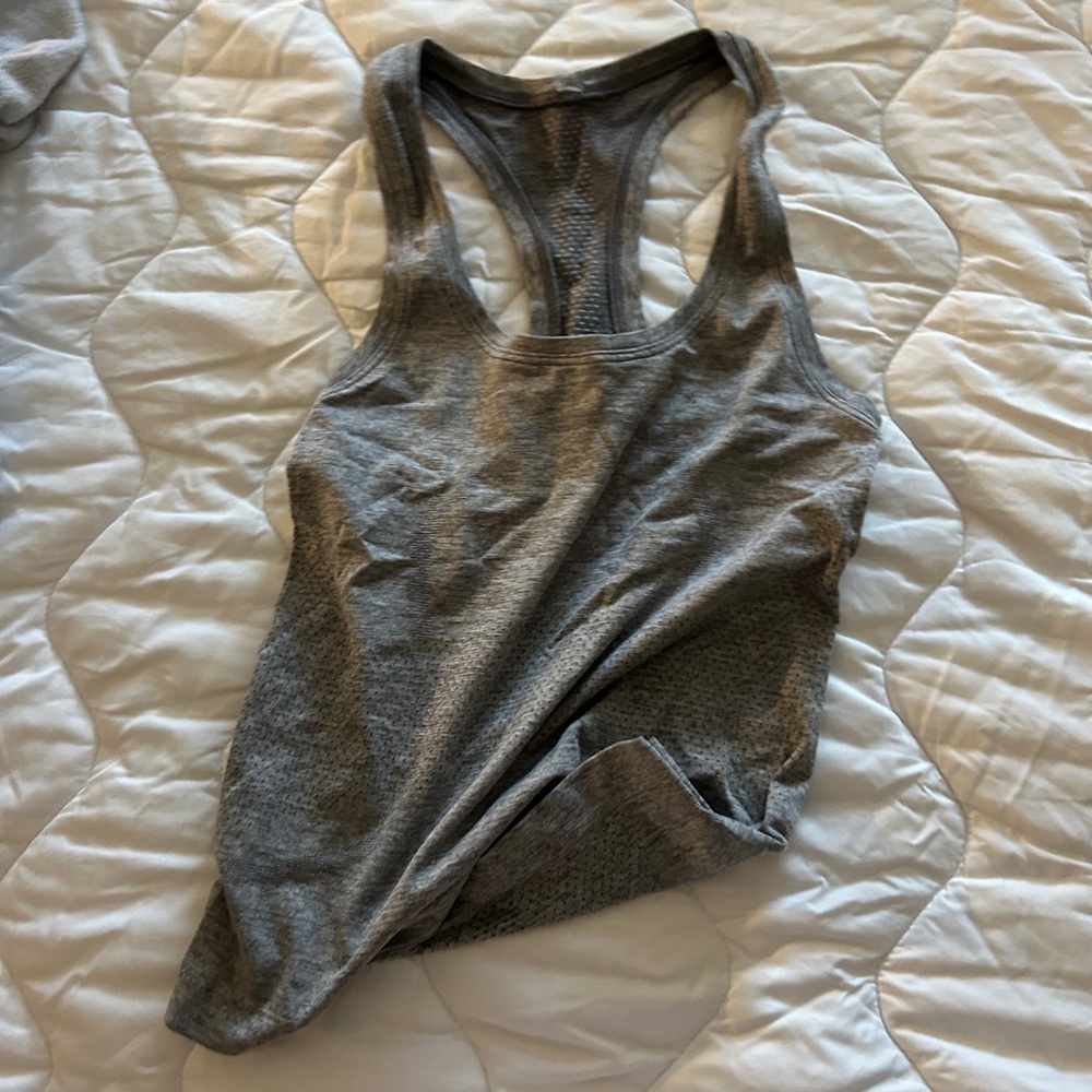 Grey cropped swifty tech tank